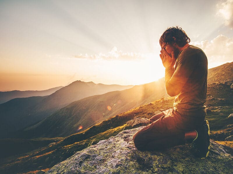 amazing thought on mountain top