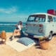 vw camping on beach