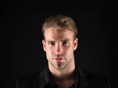 man dark portrait