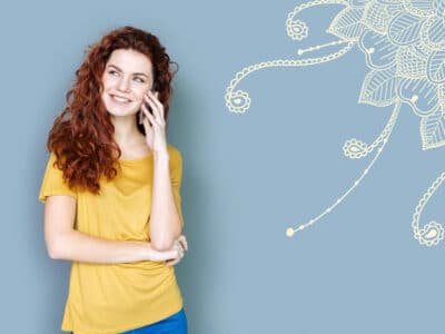 lady with mural
