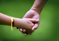 holding hands
