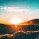 a landscape of a beautiful sunrise